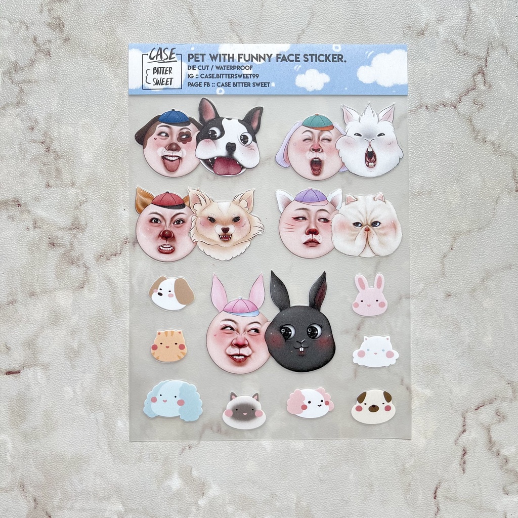 สติกเกอร์-pet-with-funny-face-sticker