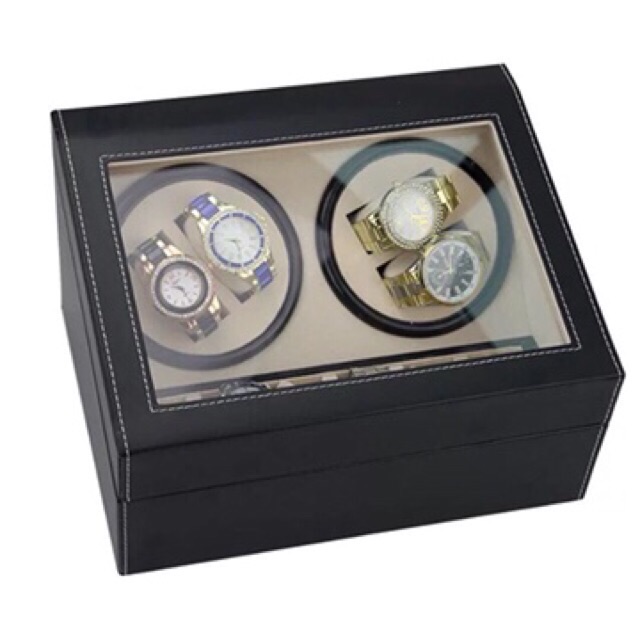 โค๊ด-newcomt-ลด100-กล่องนาฬิกาแบบหมุน-กล่องใส่นาฬิกาหมุน-กล่องใส่นาฬิกาและเครื่องประดับหมุน-กล่องนาฬิกาหมุน