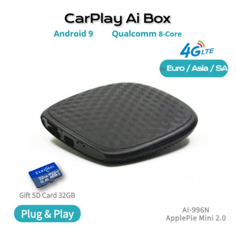 กล่อง Android Box สำหรับวิทยุติดรถที่มีระบบ Apple CarPlay(Apple Pie mini2.0) Shopee Thailand
