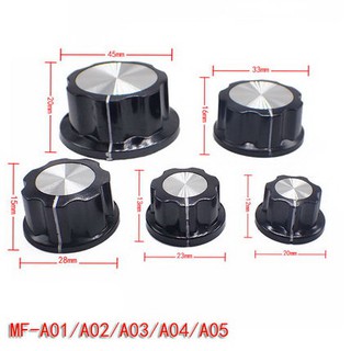 ลูกบิดมิเตอร์ หมวกครอบโวลลุ่ม MF-A01 MF-A02 MF-A03 MF-A04 MF-A05 หมวก ลูกบิด ฝาครอบ VR