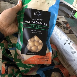 แมคคาเดเมีย อบพร้อมทาน รสอบธรรมชาติ เต็มเม็ด 170 กรัม Macadamia nuts