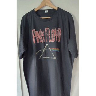 เสื้อยืดสีขาวเสื้อ Pink Floyd T-shirt สกรีนหน้าหลังS-4XL
