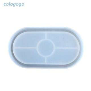 Colo ถาดแม่พิมพ์กระจก ทรงวงรี สําหรับจัดเก็บของ 1 ชิ้น