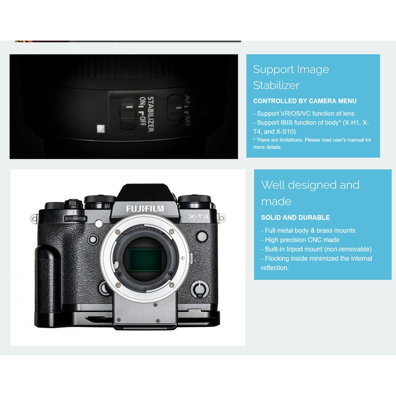 ภาพสินค้าFringer NF-FX วงแหวนอะแดปเตอร์โฟกัสอัตโนมัติ for Nikon F Lens to Fuji X Cameras X-H1 X-T3 X-Pro3 XT30 X-T4 X-S10 X-E4 จากร้าน leclerc.ruimi.th บน Shopee ภาพที่ 5