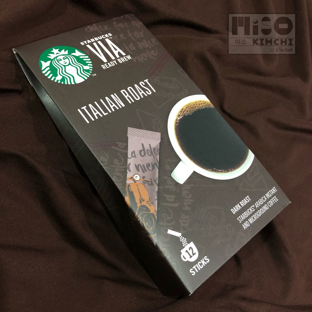 Starbucks VIA (Matcha Green Tea / Italian Roast) เครื่องดื่มสตาร์บัค ...