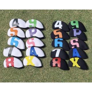 สินค้า Cover iron golf set ปลอกคลุมไม้กอล์ฟ โคเว่อร์ไม้กอล์ฟกันน้ำ ผ้าประดาน้ำ