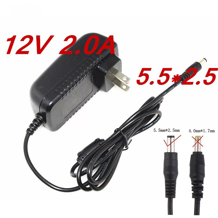 ภาพหน้าปกสินค้าDC อะแดปเตอร์ Adapter 12V 2A 2000mA (DC 5.5 x 2.5MM)