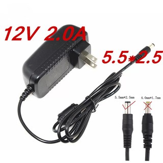 ภาพย่อรูปภาพสินค้าแรกของDC อะแดปเตอร์ Adapter 12V 2A 2000mA (DC 5.5 x 2.5MM)