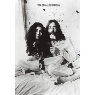 โปสเตอร์ รูปถ่าย นักร้อง จอห์น เลนนอน John Lennon Yoko Ono (1969) POSTER 24"x35" นิ้ว Inch Bed Peace War Beatles