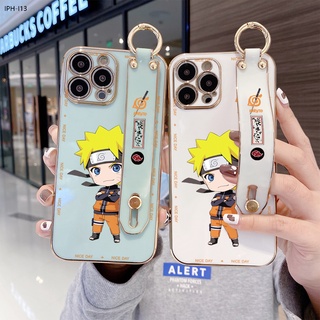 Compatible With iphone 13 12 Pro MAX Mini เข้ากันได้ สำหรับ Case Naruto Uzumaki Wrist Strap TPU เคส เคสโทรศัพท์ เคสมือถือ