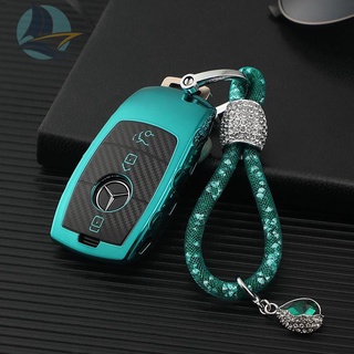 Mercedes-Benz key case E200L/E300L/C260L พวงกุญแจรถใหม่ E-class A200 shell กระเป๋า 19 C200 ไฟฟ้า