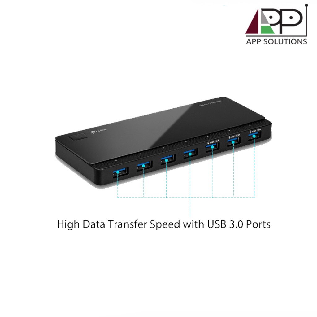 tp-link-ยูเอสบีฮับ-usb-hub3-0-7-port-portable-hub-รุ่นuh700-รับประกัน1ปี