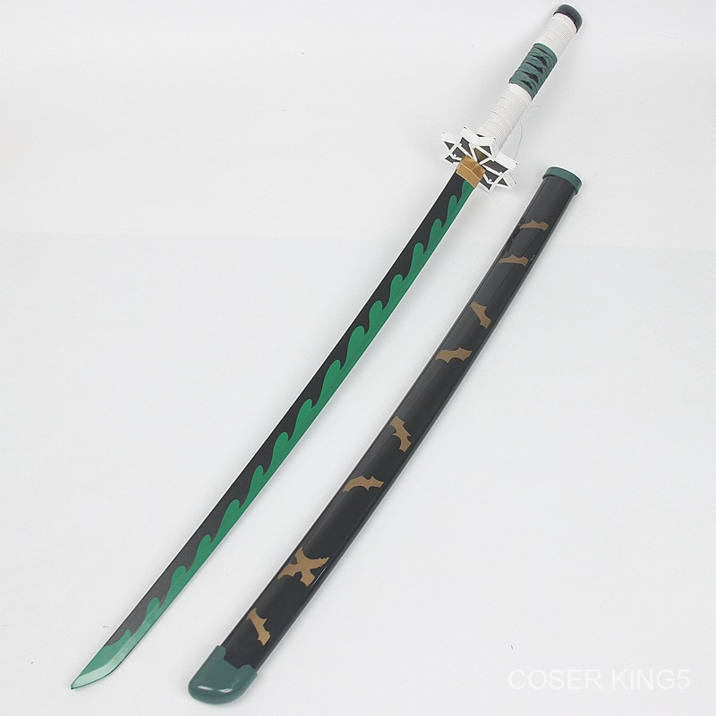 104ซม-ทำด้วยไม้-ดาบ-kimetsu-no-yaiba-wooden-sword-weapon-อาวุธ-demon-slayer-cosplay-shinazugawa-sanemi-samurai-tanjirou