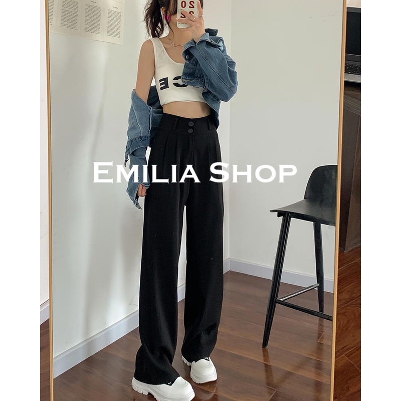 emilia-shop-กางเกงขายาว-กางเกงเอวสูง-สไตล์เกาหลี-2022-ใหม่-ทันสมัย-สไตล์เกาหลี-ทันสมัย-chic-es220095-36z230909