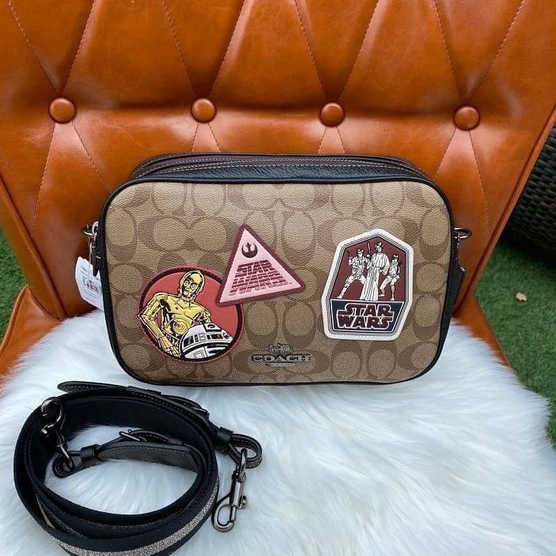 COACH STAR WARS X COACH JES CROSSBODY IN SIGNATURE CANVAS WITH PATCHES