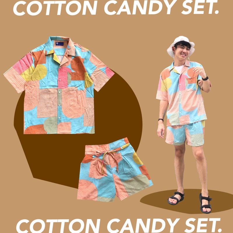 ภาพหน้าปกสินค้าThe CRACKER : Cotton Candy Set : ชุดเซ้ตสีสันสดใส ผ้าไม่ต้องรีด จากร้าน thecracker บน Shopee
