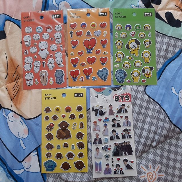 พร้อมส่ง-bts-stickers-สติ๊กเกอร์บังทัน