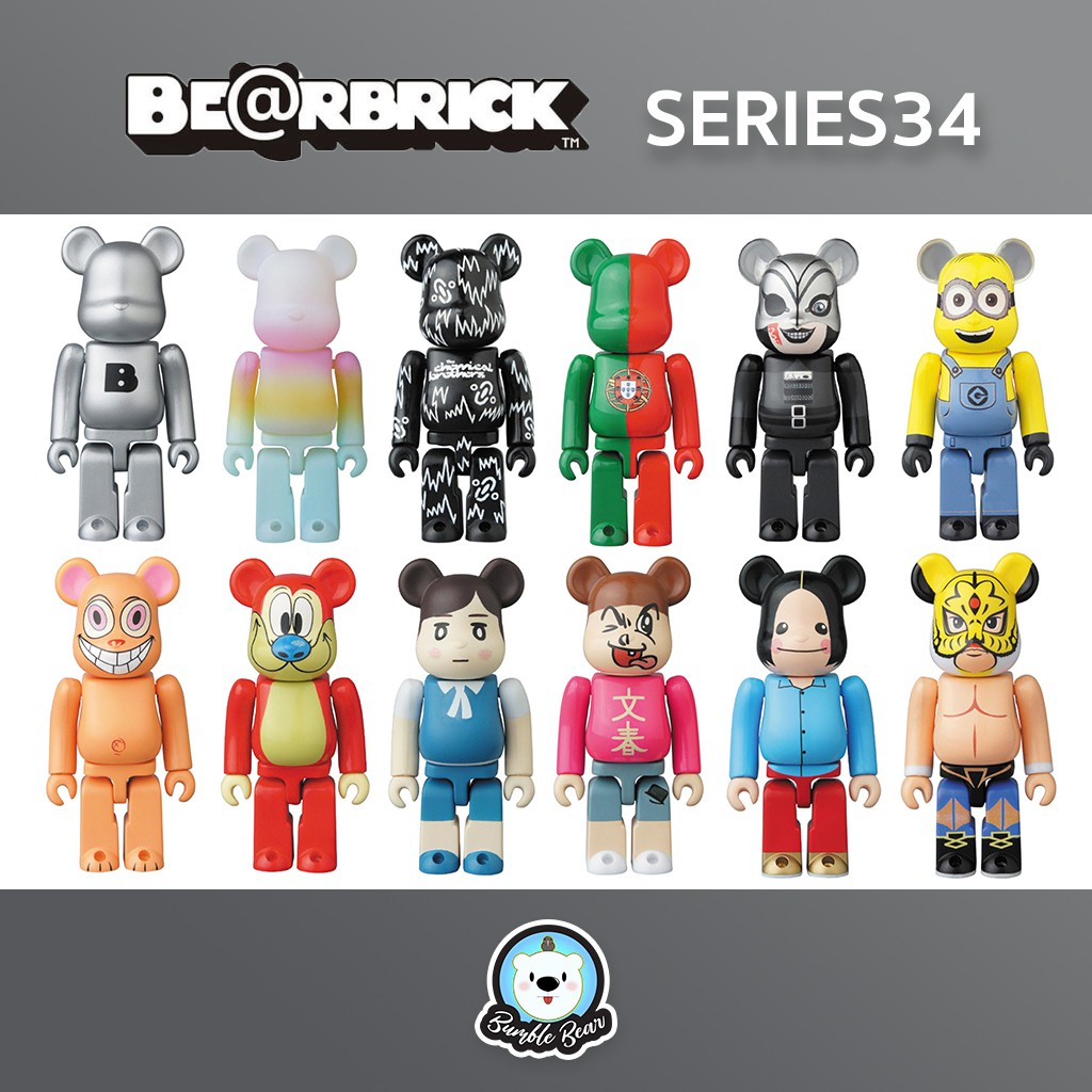 ของแท้-พร้อมส่ง-100-bearbrick-series-34