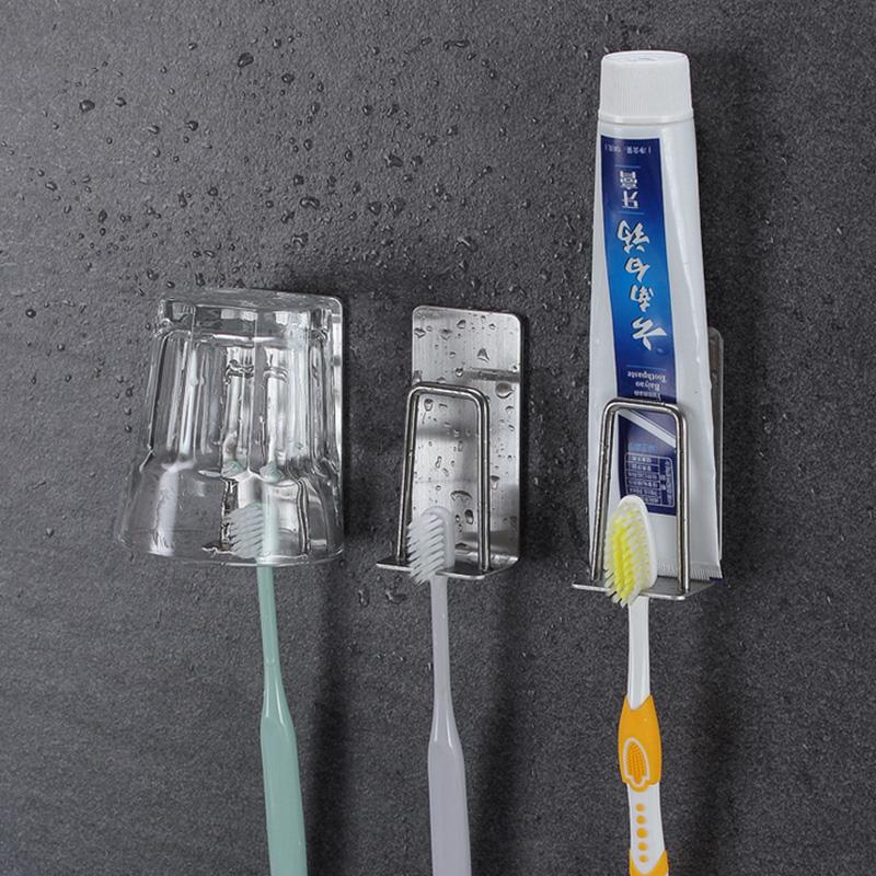ที่วางแปรงสีฟัน ยาสีฟัน สเตนเลส 304 แบบถ้วยดูดติดผนัง