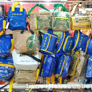 ภาพขนาดย่อของภาพหน้าปกสินค้ากระเป๋างานอิเกีย งาน DIY กระเป๋าคาดอก ถุงอิเกีย จากร้าน mahasubbags บน Shopee