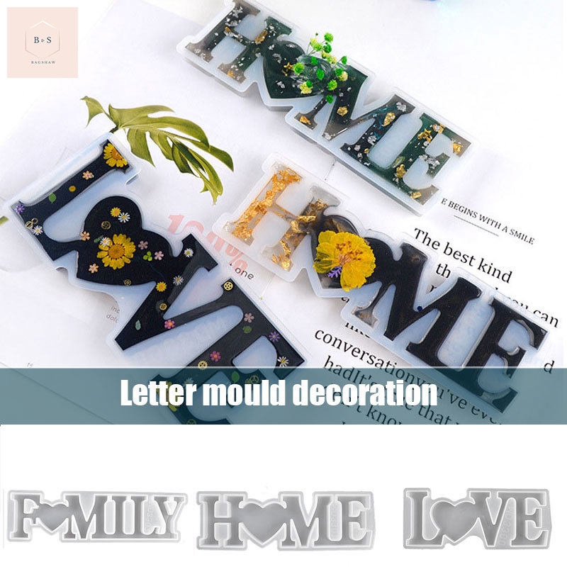 large-love-home-family-letter-resin-casting-mold-silicone-making-epoxy-mould