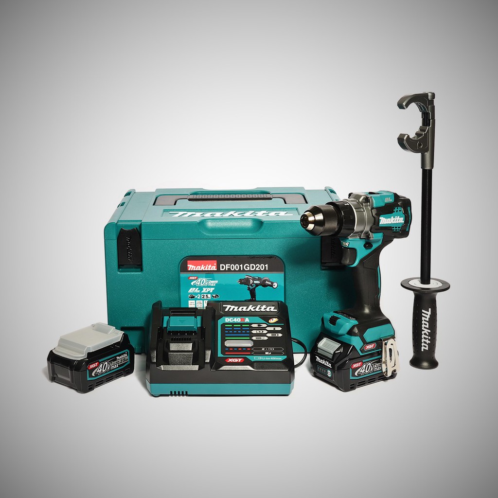 makita-df001gd201-สว่านไขควง-40vmax-ชุด-2-5ah