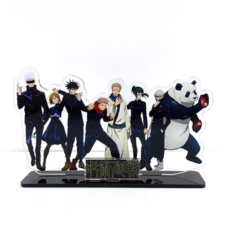 สินค้า Jujutsu Kaisen Yuji Itadori Gojo Satoru Nobara Megumi Maki Toge Panda โมเดลฟิกเกอร์อะคริลิคของเล่นสําหรับเด็ก