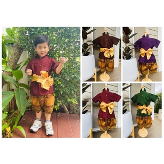 ภาพหน้าปกสินค้าชุดไทยเด็กผู้ชาย ชุดราชปะแตนเด็ก ชุดพี่หมื่นเด็ก FV32 ที่เกี่ยวข้อง