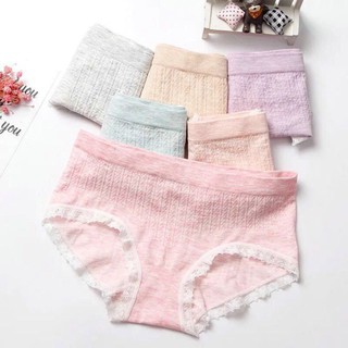 กางเกงในผู้หญิงลายลูกไม้ กระชับ ใส่สบาย สีสวย women underwear