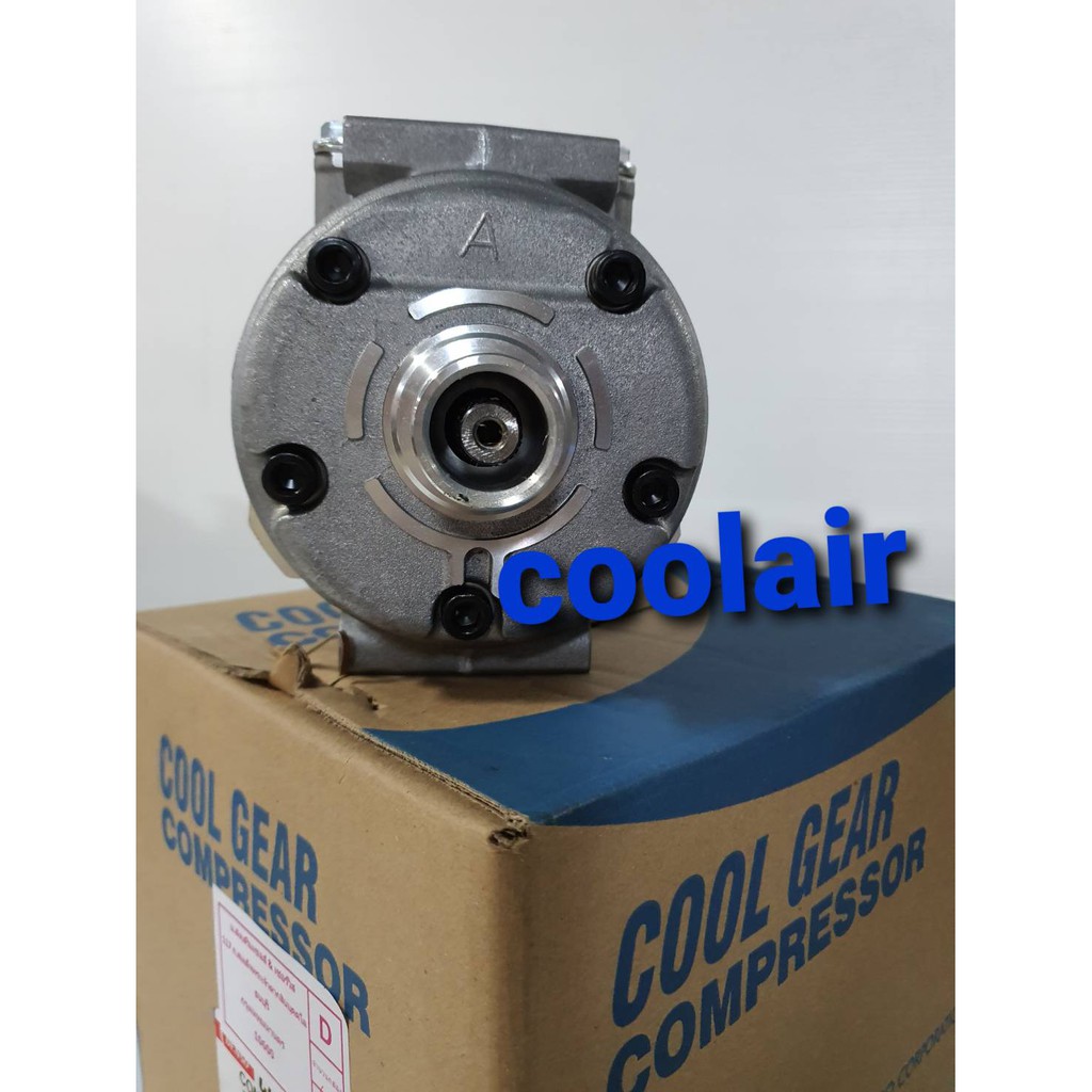 คอมแอร์-coolgear-10pa15c-ไม่มีหน้าครัช-คอมเพรสเซอร์แอร์รถ-compressor-คอมแอร์รถ-คอม-10pa