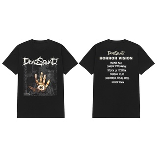 เสื้อยืดผ้าฝ้ายเสื้อยืด ลายวงร็อคเกอร์สตาร์ Deadsquad DSHRVSL XL  XXL 3XL