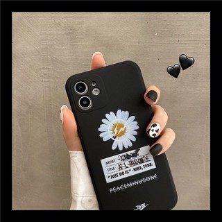 เคสไอโฟน เคสซิลิโคน 11 promax iPhone case เคสนิ่ม เนื้อซิลิโคน for iPhone X XS MAX XR  7+ 8PLUS เดซี่ขอบลายดำ TPU-R1548