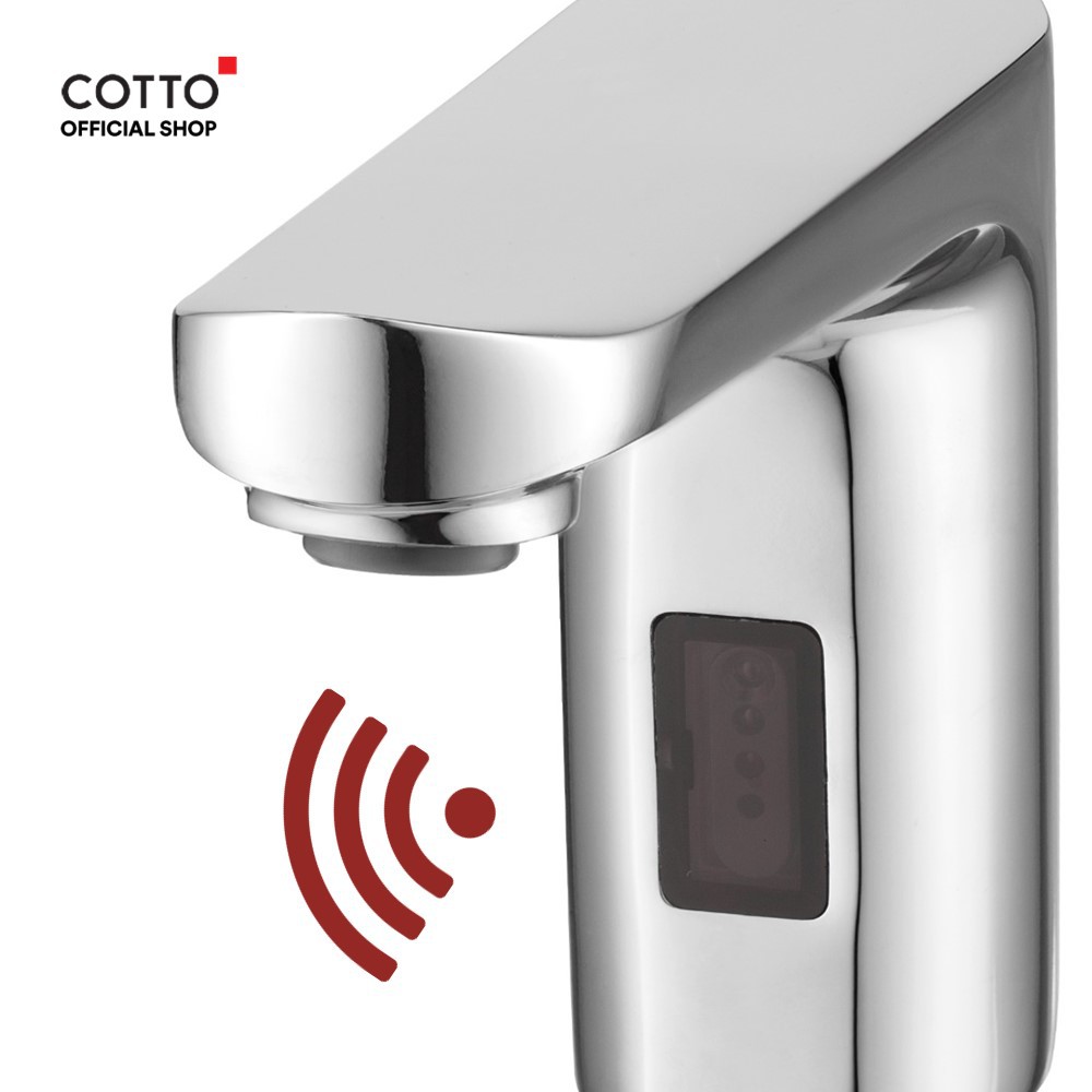 COTTO ก๊อกน้ำแบบเซ็นเซอร์ รุ่น CT4902DC ใช้ถ่าน AA 4 ก้อน | Shopee Thailand