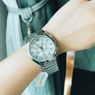 🎀 (สด-ผ่อน) ส่งฟรี นาฬิกา EMPORIO ARMANI AR11081 Size 45 mm กล่อง WS ตัวเรือนแสตนเลสสีเงิน หน้าปัดสีเทาอ่อนอลูมินัม