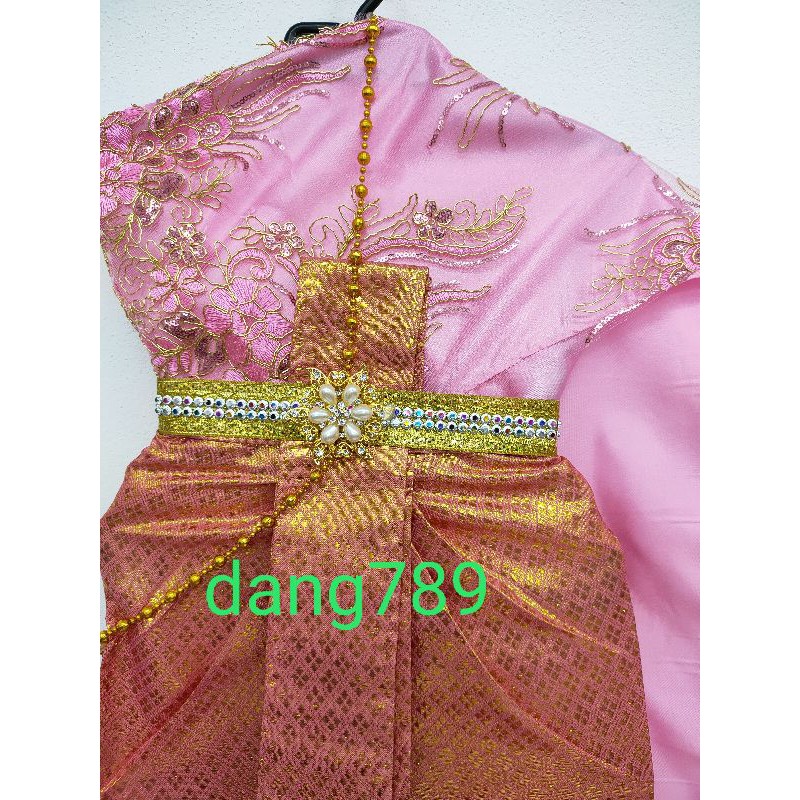 ภาพหน้าปกสินค้าชุดไทยพร้อมสร้อยเข็มขัด จากร้าน dang00091 บน Shopee