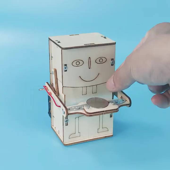 กระปุกออมสิน-หุ่นยนต์กินเหรียญ-diy-ของเล่นวิทยาศาสตร์-สําหรับเด็ก