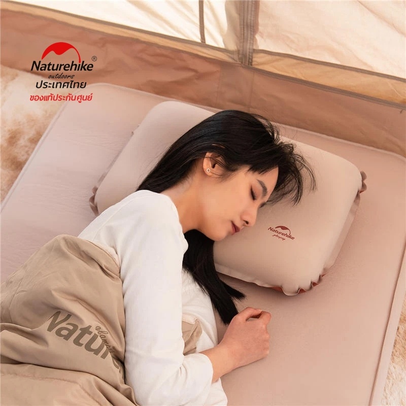 หมอนพองลม-naturehike-3d-comfortable-silent-foam-pillow-พกพาสะดวก-ของแท้ประกัน-nh-thai-ออกใบกำกับภาษีได้