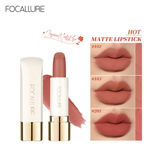 สินค้า Focallure Natural #JasmineMeetsRose Matte Lipstick - เม็ดสีสูงติดทนนาน กันน้ำ น้ำหนักเบา ไม่จับเป็นก้อน นุ่มเนียน