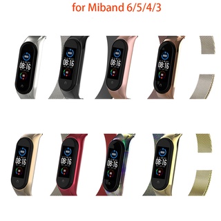 ภาพหน้าปกสินค้าสายรัดสแตนเลสของ สำหรับ Xiaomi Mi Band 3 4 Miband 3 4 5 6 ที่เกี่ยวข้อง