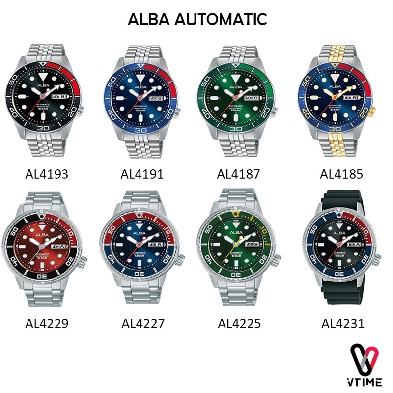 ภาพหน้าปกสินค้าALBA นาฬิกาข้อมือผู้ชาย AUTOMATIC รุ่น AL4225X  AL4227X  AL4229X  AL4231X  AL4185  AL4187  AL4191  AL4193 la