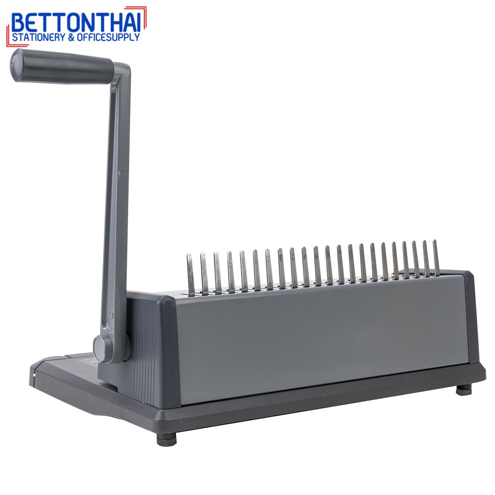 deli-3873-binding-machine-เครื่องเจาะกระดาษและเข้าเล่มเอกสาร-a4-สันกระดูกงู-รับประกัน1ปี-เครื่องเข้าเล่ม-office