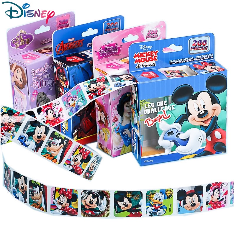 sabuy-200-ชิ้น-disney-สติ๊กเกอร์-frozen-micky-princess-สติกเกอร์ดิสนี-ลายการ์ตูนเจ้าหญิงดิสนีย์-สติ๊กเกอร์เด็ก