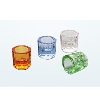 Dental Octagonal Stirring Cups Glass Cups Mixing Bowls Dappen Dishes