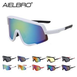 🔥HOT SALE🔥  AIELBRO แว่นตากันแดดสําหรับ Unisex เหมาะกับการขี่รถจักรยานเล่นกีฬา Uv400