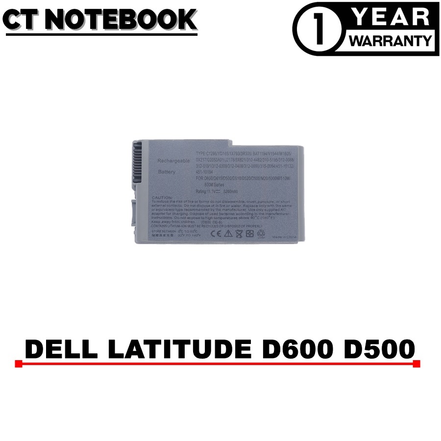 battery-dell-latitude-d600-d505-d510-d520-d500-d610-แบตเตอรี่โน๊ตบุ๊ค-dell-ประกัน-1-ปี-พร้อมส่ง