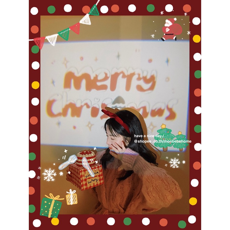 ภาพหน้าปกสินค้าโปรเจ็กเตอร์ โปรเจ็กเตอร์คริสต์มาส คริสต์มาสตกแต่ง ของขวัญเด็ก ของขวัญคริสต์มาส โปรเจ็กเตอร์ 4 ลาย พร้อมส่ง จากร้าน monbebehome บน Shopee