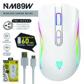 ภาพหน้าปกสินค้าNUBWO NM89W WIRELESS & BlUETOOTH GAMING MOUSE มีไฟ RGB ปรับ DPI ได้ ของแท้ รับประกัน 1 ปี ที่เกี่ยวข้อง