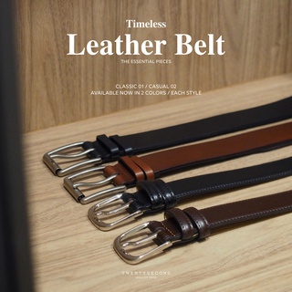 ภาพขนาดย่อของภาพหน้าปกสินค้าTWENTYSECOND เข็มขัดหนัง Leather Belt 01 - สีดำ / Black จากร้าน twentysecond_official บน Shopee ภาพที่ 6