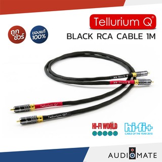 TELLURIUM Q BLACK RCA CABLE 1.0 METERS / สาย RCA ยี่ห้อ Tellurium Q Black / รับประกันคุณภาพ โดย SOUND BOX / AUDIOMATE