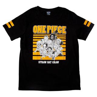 HH Black One Piece T-shirt No.280 (เสื้อยืดวันพีซ สีดำ No.280) เสื้อยืดผ้าฝ้าย